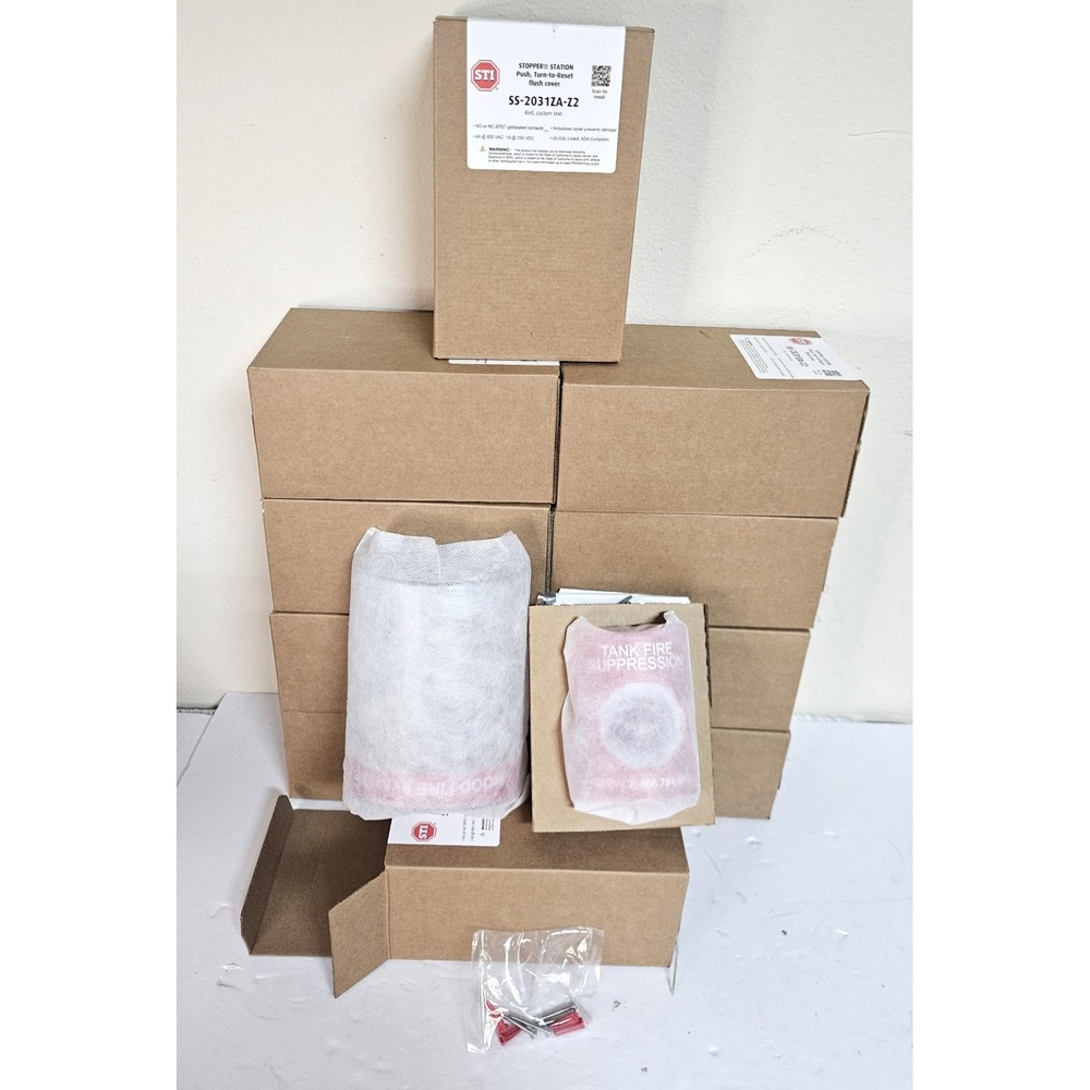 STI Stopper Station SS-2031ZA-Z2 Push‎ Turn-to-Reset Flush Covers (New